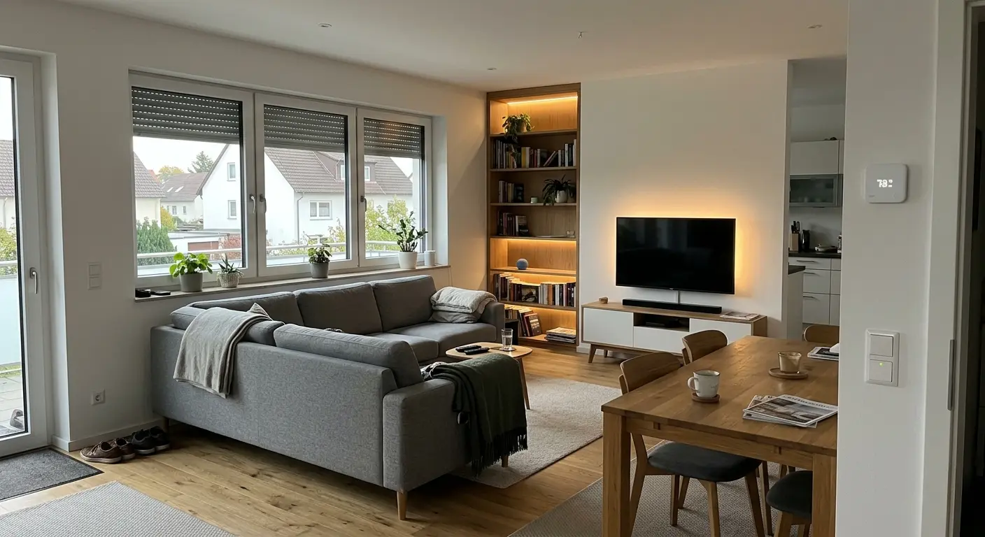 Smart-Home-Steuerung mit KNX-Technik in einem Wohngebäude in Berlin